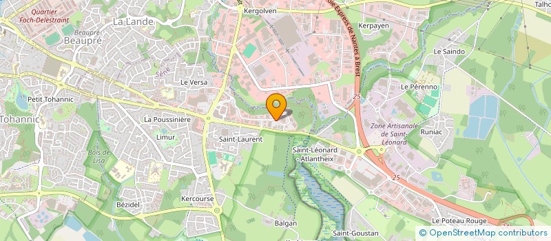 localisation de l'entreprise BRETAGNE CENTRE AUTO  SENE