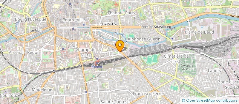 localisation de l'entreprise BRETAGNE CHARENTE  RENNES