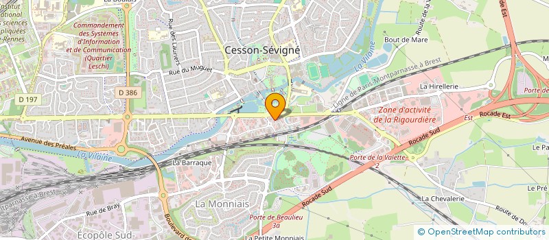 localisation de l'entreprise BRETAGNE CHARPENTES à CESSON-SEVIGNE