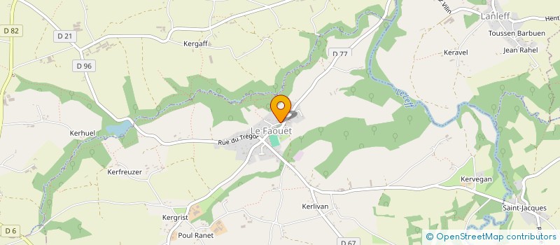 localisation de l'entreprise BRETAGNE CLUBMAKING à LE FAOUET