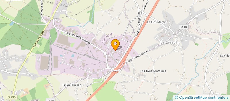 localisation de l'entreprise BRETAGNE CONCEPT AGENCEMENTS  TREGUEUX