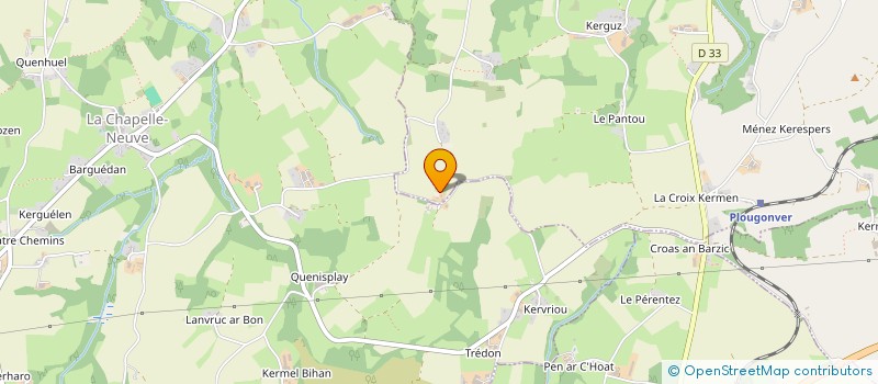 localisation de l'entreprise BRETAGNE CONFORT CLIMATIQUE  PLOUNEVEZEL