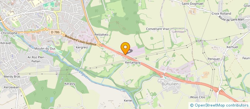 localisation de l'entreprise BRETAGNE DEMENAGEMENT  LANNION