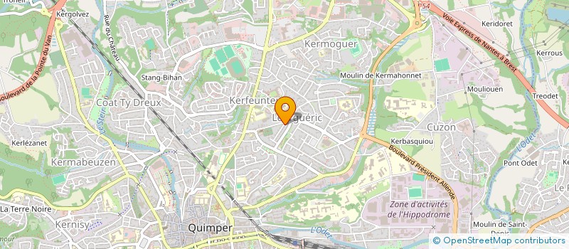 localisation de l'entreprise BRETAGNE DEVELOPPEMENT COMPAGNIE à QUIMPER
