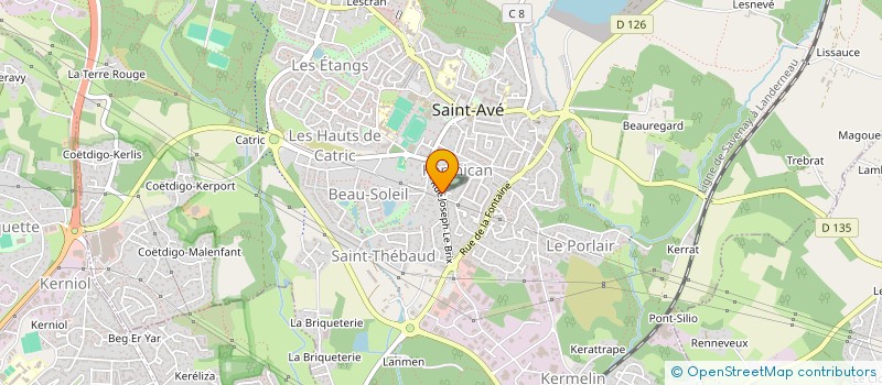 localisation de l'entreprise BRETAGNE DIFFUSION à SAINT-AVE