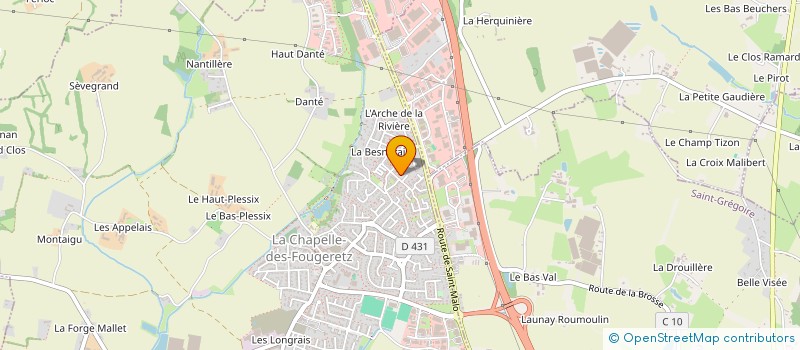 localisation de l'entreprise BRETAGNE DIFFUSION à MELESSE