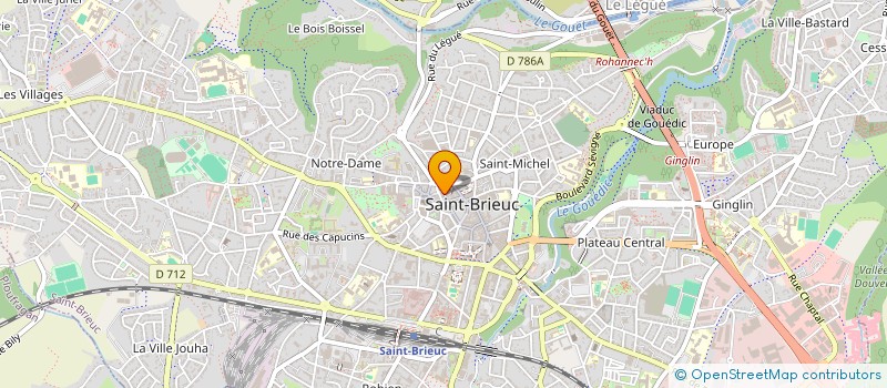 localisation de l'entreprise BRETAGNE DIFFUSION OUVERTURES à SAINT-BRIEUC