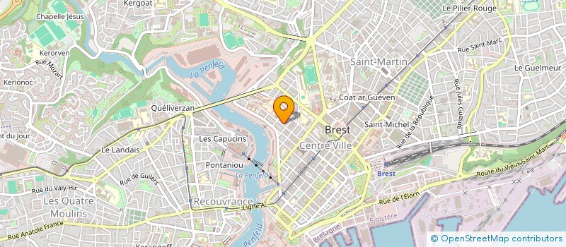 localisation de l'entreprise BRETAGNE DIFFUSION SERVICE à BREST