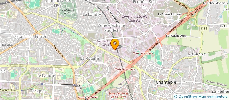 localisation de l'entreprise BRETAGNE DISTRIBUTION SERVICE à RENNES