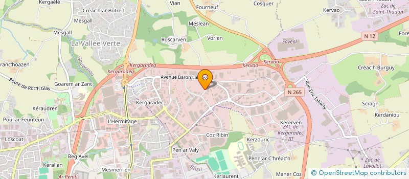 localisation de l'entreprise BRETAGNE ECHAFAUDAGE  GOUESNOU