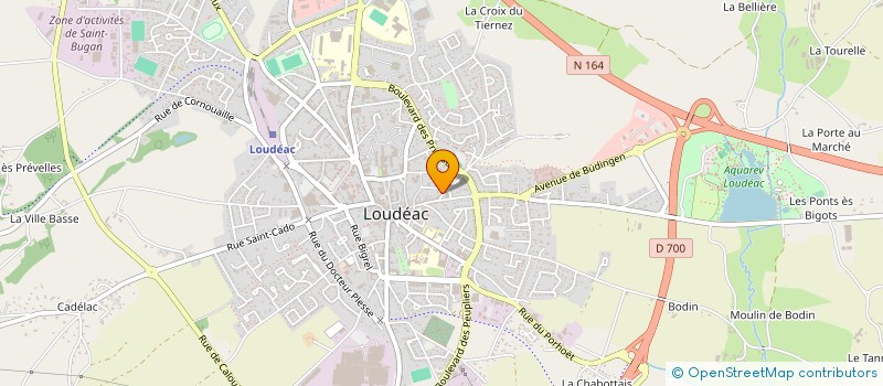 localisation de l'entreprise BRETAGNE EN SCENE à LOUDEAC