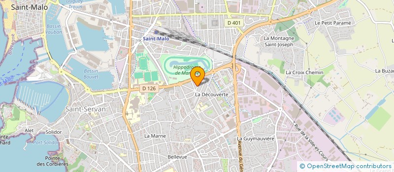 localisation de l'entreprise BRETAGNE ENCADREMENT  SAINT-MALO