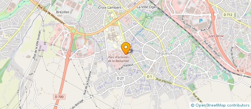 localisation de l'entreprise BRETAGNE ETUDE REALIS CONSTR INDIV à SAINT-BRIEUC