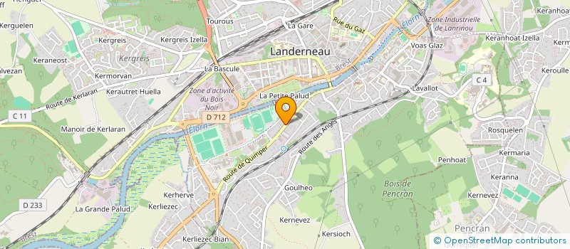 localisation de l'entreprise BRETAGNE EXPERTISE à LANDERNEAU