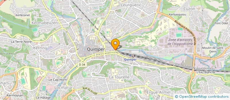 localisation de l'entreprise BRETAGNE FINANCEMENT CONSEIL  QUIMPER