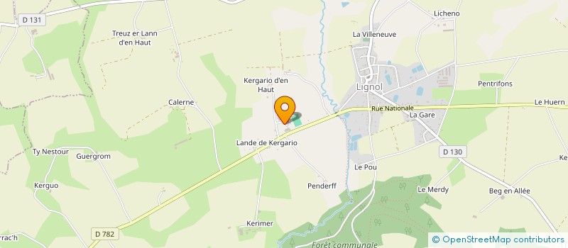 localisation de l'entreprise BRETAGNE FOIE GRAS à LIGNOL