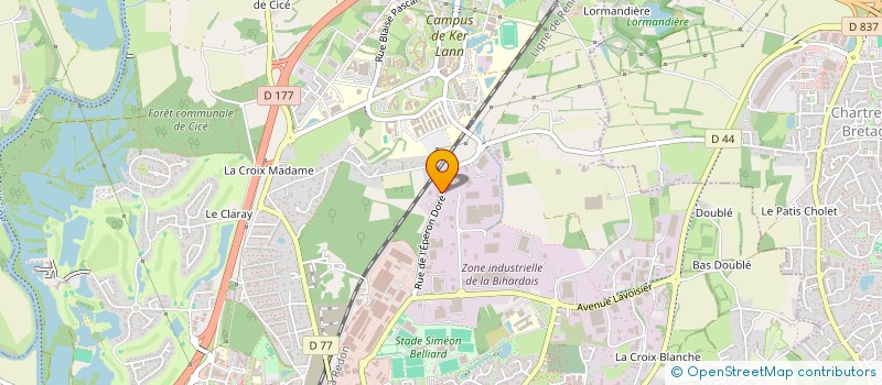 localisation de l'entreprise BRETAGNE FOODS à BRUZ
