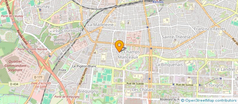 localisation de l'entreprise BRETAGNE FORMATION à RENNES