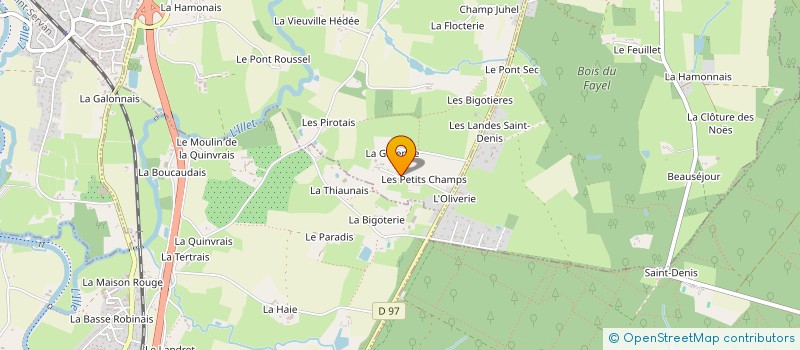 localisation de l'entreprise BRETAGNE FOURNITURES EN BATIMENT à MOUAZE