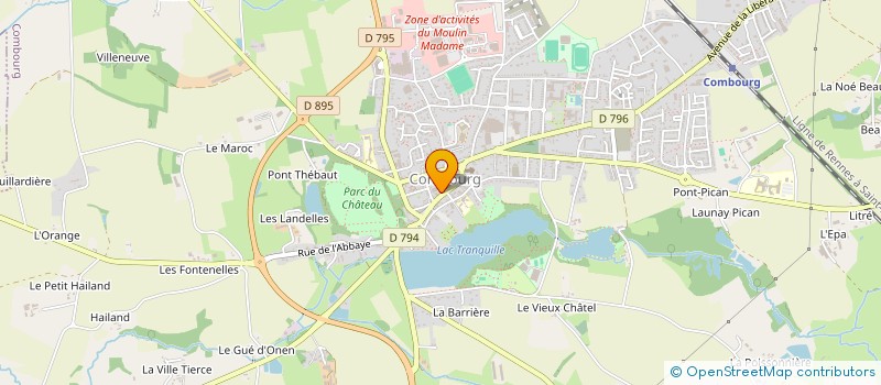 localisation de l'entreprise BRETAGNE FURS à COMBOURG