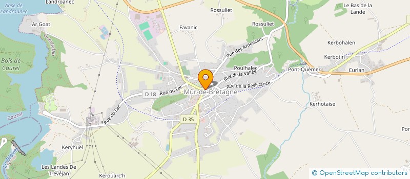 localisation de l'entreprise BRETAGNE HABITAT DIAGNOSTICS à GUERLEDAN