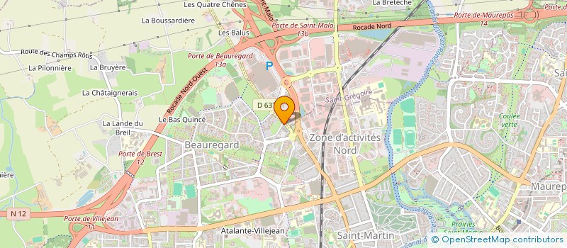 localisation de l'entreprise BRETAGNE HABITATION ARCHITECTURE  RENNES