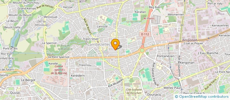 localisation de l'entreprise BRETAGNE HANDICAP SOLIDARITE à BREST