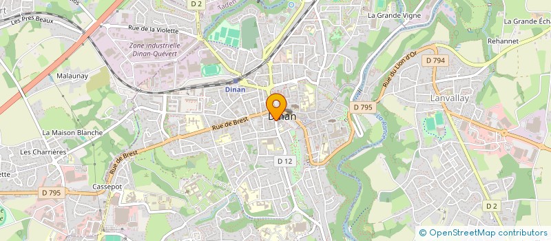 localisation de l'entreprise BRETAGNE HUISSIERS BERTRAND LE DROGOFF BOUCHERIT  DINAN