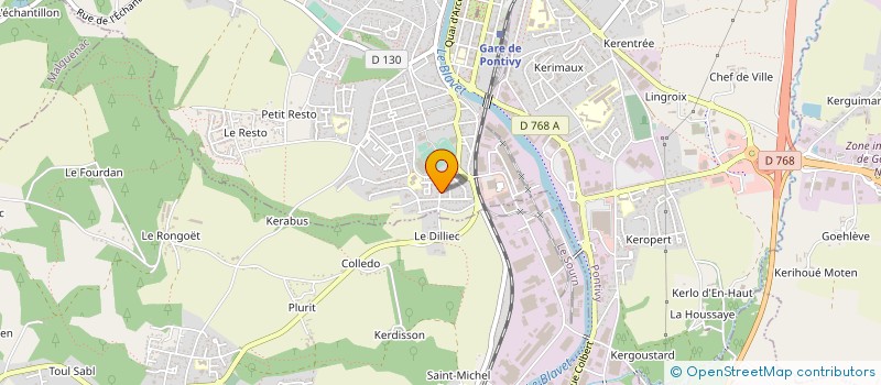 localisation de l'entreprise BRETAGNE IMMOBILIER PARTICIPAT à PONTIVY