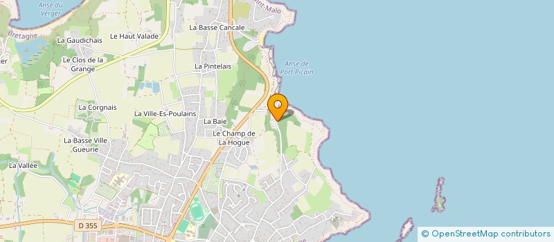 localisation de l'entreprise BRETAGNE IMMOGESTION à CANCALE