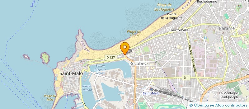 localisation de l'entreprise BRETAGNE INVESTISSEMENT IMMOBILIER  SAINT-MALO