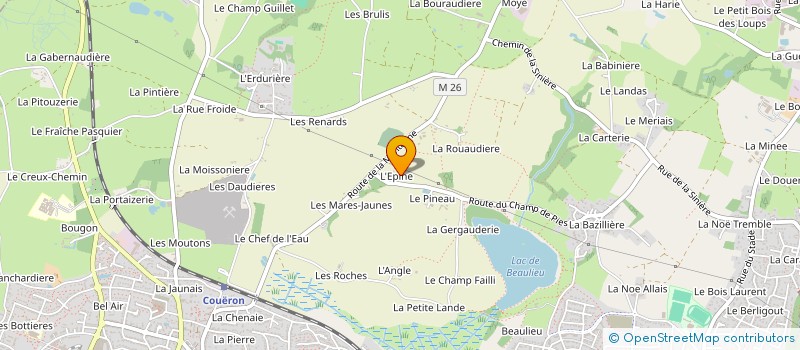 localisation de l'entreprise BRETAGNE ISOLATION INDUSTRIELLE à COUERON