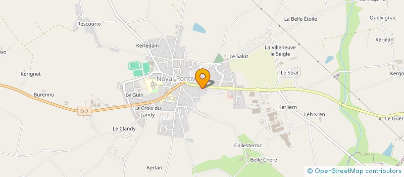 localisation de l'entreprise BRETAGNE JARDIN ENTRETIEN  NOYAL-PONTIVY