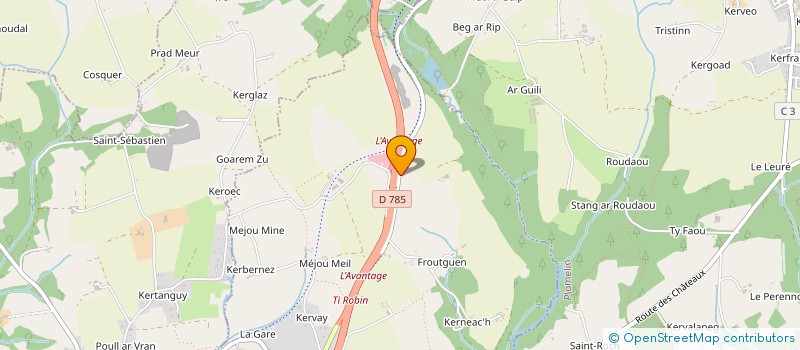 localisation de l'entreprise BRETAGNE KARTING  COMBRIT