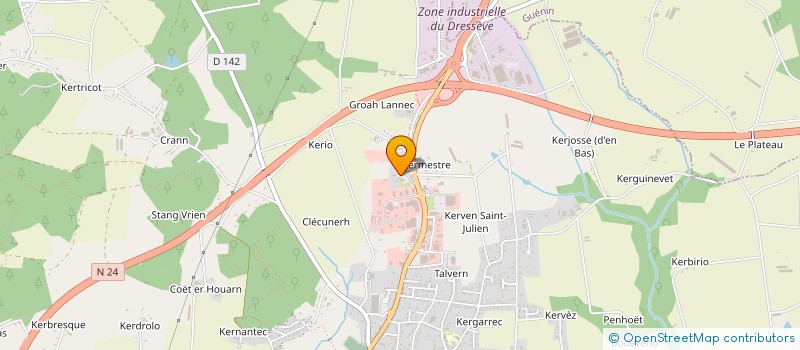 localisation de l'entreprise BRETAGNE LAPINS  BAUD