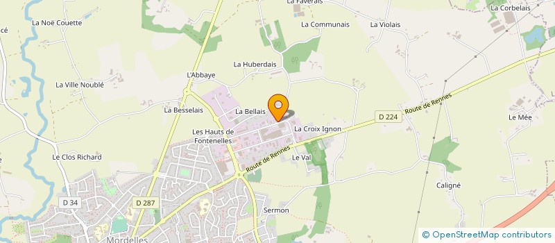 localisation de l'entreprise BRETAGNE MACE DEMENAGEMENTS ET TRANSPORTS à MORDELLES