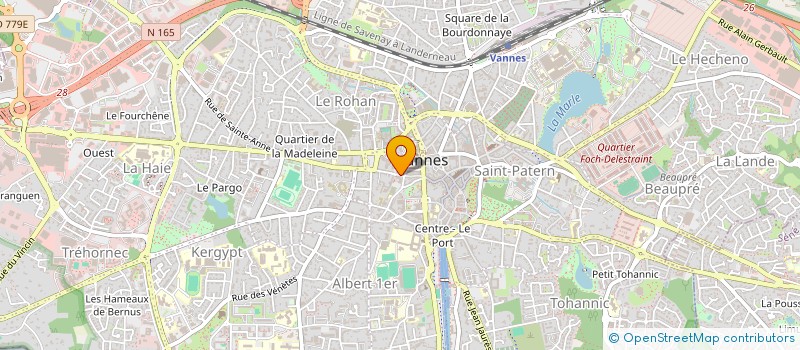 localisation de l'entreprise BRETAGNE MAJEURE BREIZH MESTR WAR HE ZRAOU UNE BERTEGN QI MENE SON DRAO à VANNES