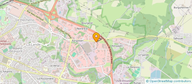 localisation de l'entreprise BRETAGNE MEDICAL SERVICE à VANNES