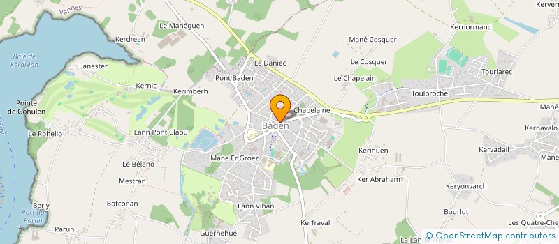 localisation de l'entreprise BRETAGNE MER HABITAT  BADEN