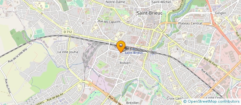 localisation de l'entreprise BRETAGNE MOBILITE GNV 22 à SAINT-BRIEUC