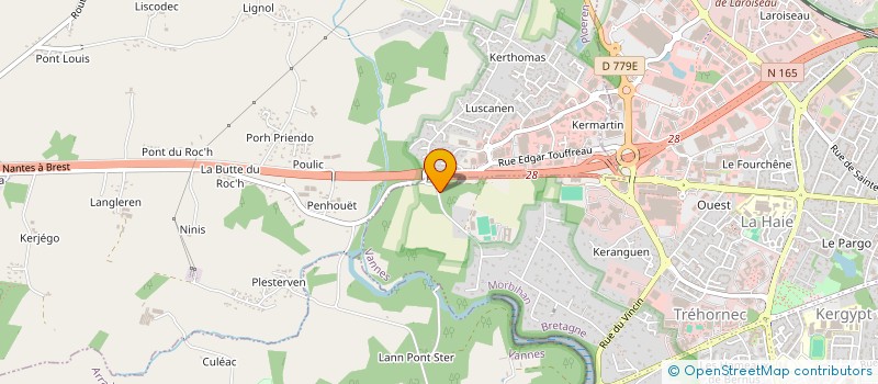 localisation de l'entreprise BRETAGNE MOBILITE GNV à VANNES