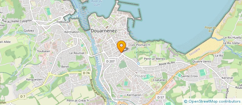 localisation de l'entreprise BRETAGNE MULTISERVICES  DOUARNENEZ