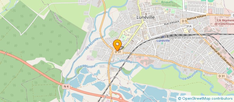 localisation de l'entreprise BRETAGNE NANCY MAREE  LUNEVILLE