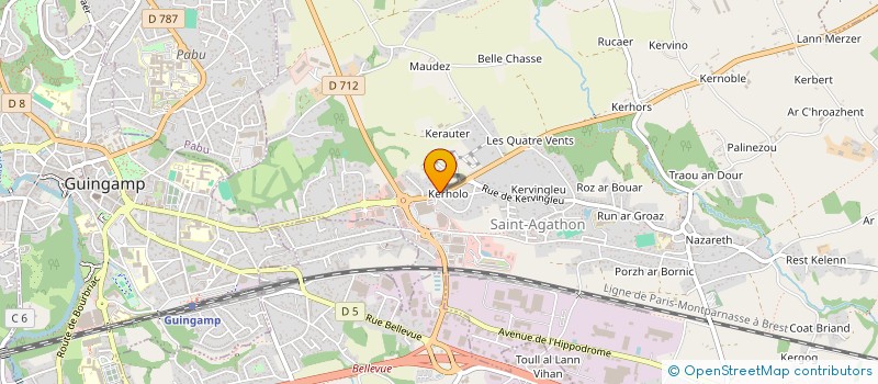 localisation de l'entreprise BRETAGNE NETTOYAGE HABITAT  SAINT-AGATHON