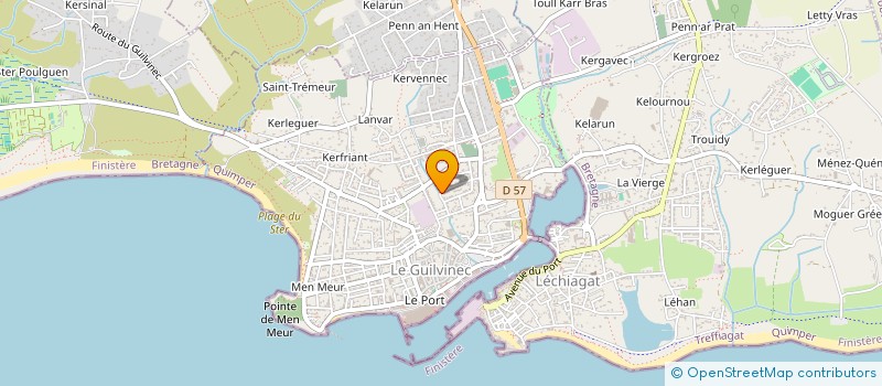 localisation de l'entreprise BRETAGNE OCEAN IMMOBILIERE  GUILVINEC