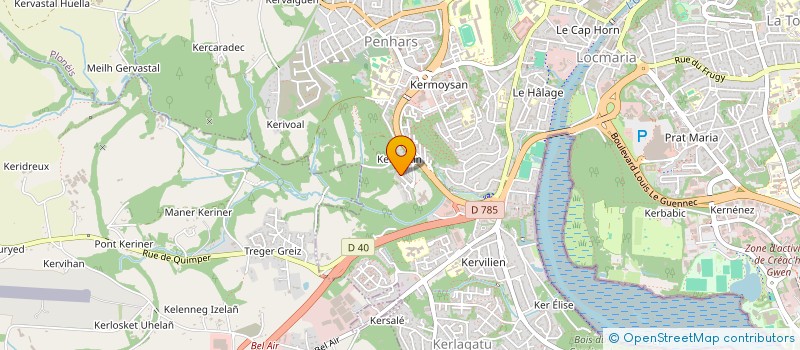 localisation de l'entreprise BRETAGNE OUEST ACCESSION à QUIMPER