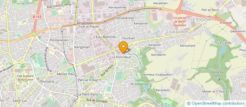 localisation de l'entreprise BRETAGNE OUEST BATIMENT à BREST