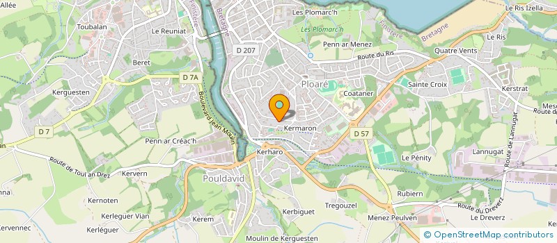 localisation de l'entreprise BRETAGNE OUEST HABITAT  QUIMPER