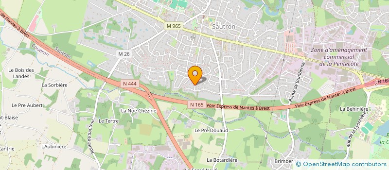 localisation de l'entreprise BRETAGNE OUTILS MECA à SAUTRON