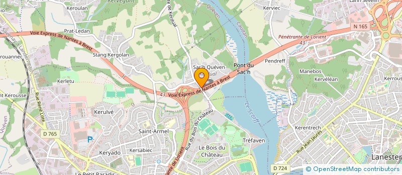 localisation de l'entreprise BRETAGNE PERFUSION à QUEVEN